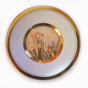Chokin Japanese Decorative Plate